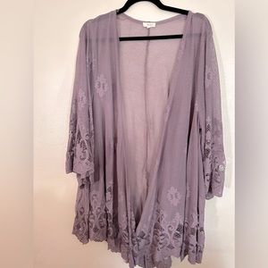 Purple grey Cardigan